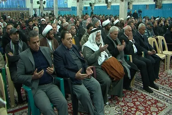 إقامة مجلس عزاء للشهيد سليماني في مقام السيدة زينب (ع)