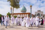 جشن تکلیف دختران در حرم شاهچراغ(ع)‎