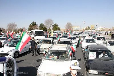 راهپیمایی خودرویی و موتوری 22 بهمن 1400 در یزد‎‎
