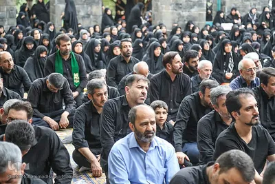 مراسم عزاداری اباعبدالله الحسین(ع) در مزار شهدای گمنام همدان‎