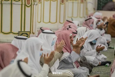 Regengebet in Al-Haram-Moschee