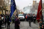 استقبال مردم اهر از پیکر پاک و مطهر شهید گمنام ۸ سال دفاع مقدس