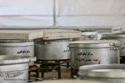 پخت ۷۲ دیگ غذای نذری به‌مناسبت ایام محرم در تبریز‎