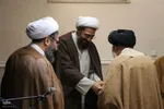 دیدار طلاب و علمای همدانی مقیم قم با ایت الله نوری همدانی‎