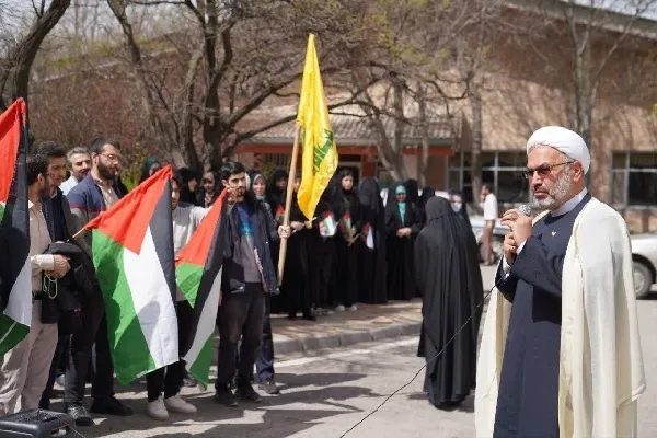 دانشگاهیان اردبیل فریاد مظلومیت مردم بی دفاع غزه را سر دادند