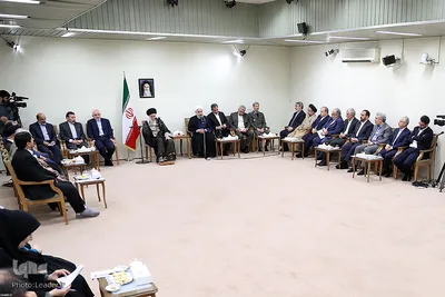 دیدار رئیس‌جمهور و اعضای هیئت دولت با رهبر انقلاب