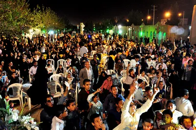 آذین بندی و جشن نیمه شعبان در کاشمر