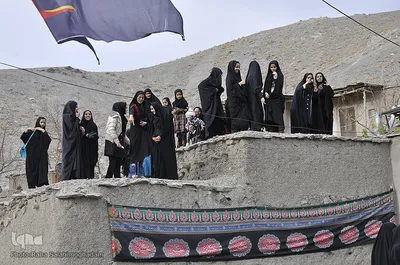 آیین عزاداری سلام علم ها در روستای خراشاد ـ بیرجند