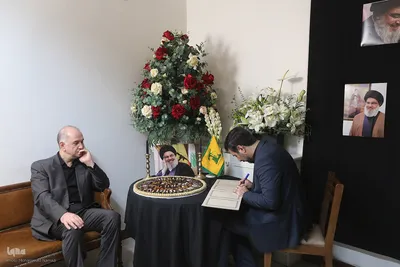 حضور مسئولان و شخصیت‌های سیاسی در دفتر حزب‌الله