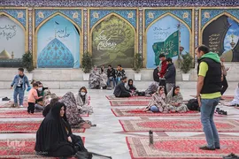 حرم امامزاده صالح(ع) در تعطیلات نوروزی