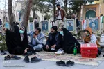تحویل سال نو در گلستان شهدای اصفهان
