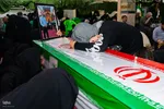 مراسم وداع با پیکر شهیدان مصطفی امینی و عبدالحسین شیخ‌کوپایی در اصفهان