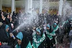 استقبال از حافظان قرآن و ادای احترام به شهدای حرم شاهچراغ(ع)‎‎