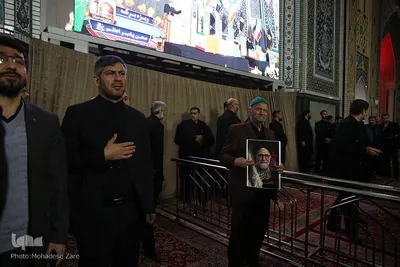 وداع با شهید «سیداسماعیل خطیب» در حرم رضوی