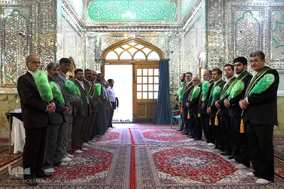 غبار روبی حرم مطهر امامزاده حسن(ع)