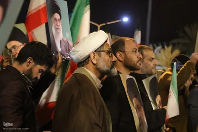 تجمع دانشجویان دانشگاه شیراز در حمایت از ایران مقتدر