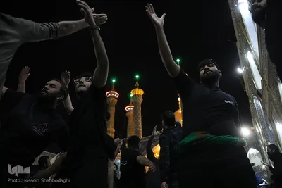 حال و هوای حرم کریمه اهل بیت(ع) در شب شهادت پدر بزرگوارشان