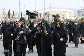 تشیع شهید آیت الله رئیسی و دو تن از همراهان در بیرجند
