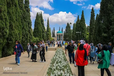مسافران نوروزی در سعدی