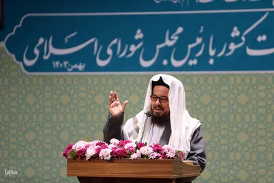 دیدار جمعی از علمای اهل سنت با رئیس مجلس