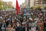 مراسم تشییع پیکر مطهر روحانی شهید مدافع امنیت در شیراز