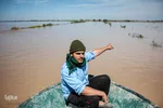 روستاهای گرفتار در سیل منطقه بامدژ/1