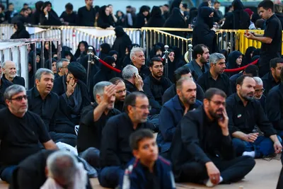 مراسم عزاداری حسینی در سنگ فرش مصلای تبریز