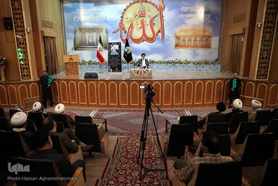 مراسم ترحیم آیت الله ناصری در آستان مقدس حضرت عبدالعظیم حسنی (ع)
