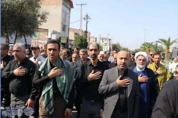 راه‌پیمایی باشکوه مردم شهرستان نکا در اربعین حسینی‌(ع)