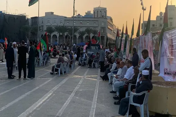Libya halkı Gazze’ye destek için protesto gösterisi düzenledi