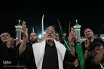 ⁨دسته‌ی عزاداری «مشق شمشیر» در قم⁩