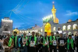 بزرگداشت شهدای مدرسه شجره طیبه میناب در حرم مطهر رضوی