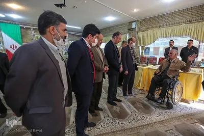دیدار جمعی از مدیران و اعضای جهاددانشگاهی با جانبازان مرکز توانبخشی جانبازان ثارالله(ع)