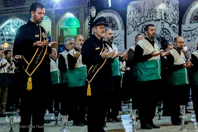 آئین شام غریبان امام رضا(ع) در حرم مطهر شاهچراغ(ع)