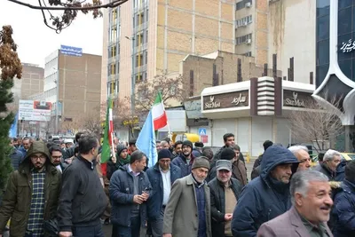 حماسه ماندگار دانشگاهیان دانشگاه تبریز در راهپیمایی ۲۲ بهمن