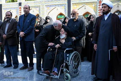 مراسم تشییع کاظم محمدزاده در حرم مطهر رضوی