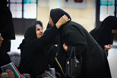 مراسم چهلم شهدای حوادث دی‌ماه در گلستان شهدای اصفهان