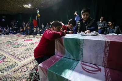 وداع با شهید محمد اکبر ابراهیمی مدافع حرم  تیپ فاطمیون