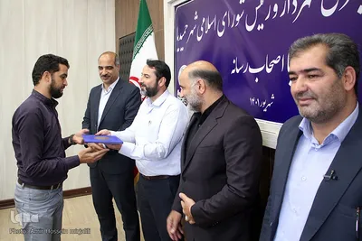 نشست خبری شهردار و رییس شورای اسلامی شهر استان یزد‎‎
