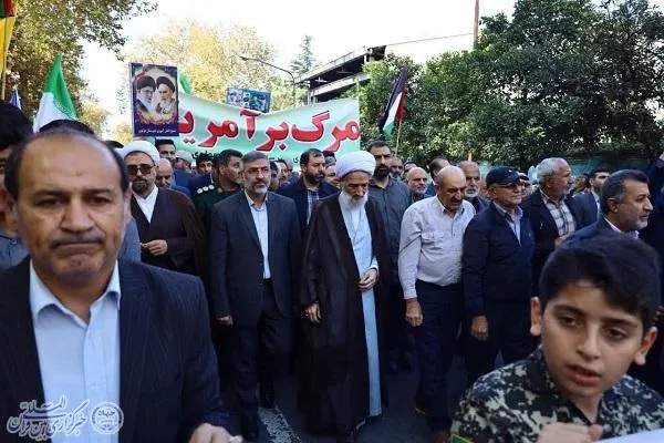 راهپیمایی ضد صهیونیستی مردم شهرستان ساری