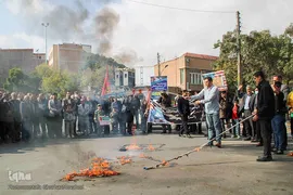 راهپیمایی مردم اهر در محکومیت حادثه تروریستی حرم شاهچراغ