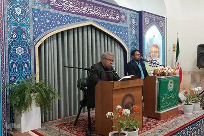 کرسی تلاوت رضوی زیارتگاه شهید مدرس - کاشمر