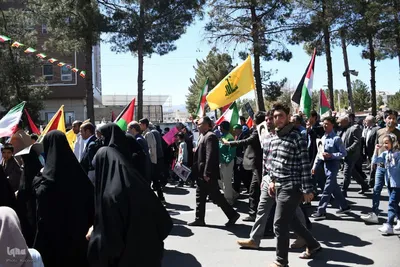 خروش مردم خراسان جنوبی در راهپیمایی روز قدس