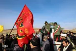 تدفین پیکر شهید گمنام دفاع مقدس دراهر