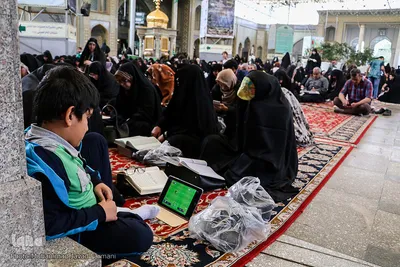 مراسم معنوی اعمال ام داود در حرم عبدالعظیم الحسنی(ع)
