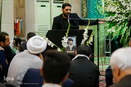 مجید بنی‌فاطمه، مداح در مراسم وداع با پیکر آیت الله هاشمی شاهرودی