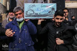 تشییع آلاله‌های گمنام در معراج الشهدای تهران