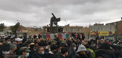 تشییع پیکر پاک ۲ شهید گمنام در خراسان جنوبی