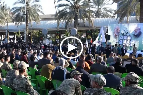 بالفيديو..حفل تأبيني كبير في كربلاء في ذكرى استشهاد قادة النصر