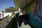 آیین استقبال از پیکر شهید گمنام در دبستان کمائی اصفهان